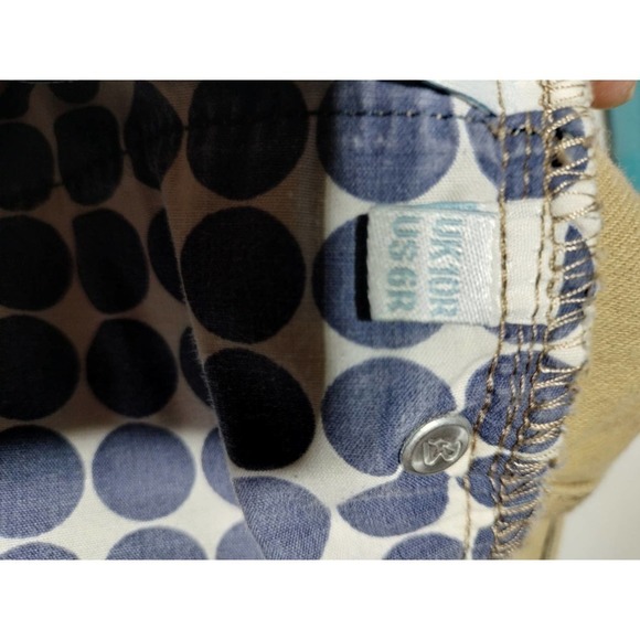 Boden khaki brown jean skirt size 6 regular mini - Picture 5 of 6